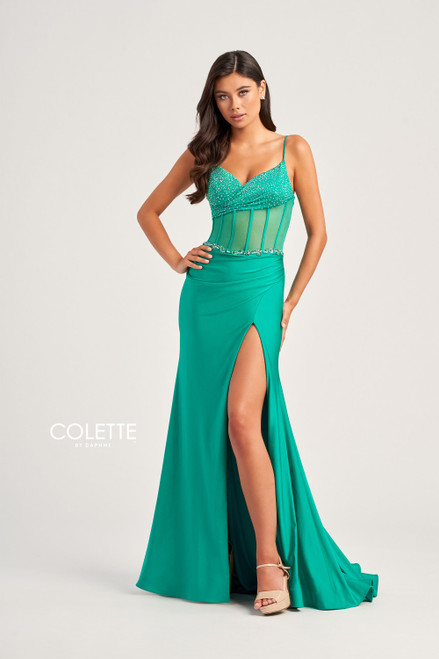 Colette by Daphne CL5104 Stretch Spandex Jersey Dress
