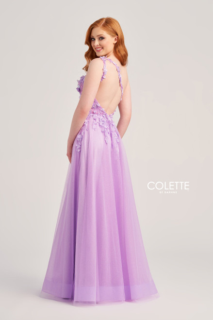 Colette by Daphne CL5124 Tulle Lace Applique Sequin Dress