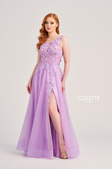Colette by Daphne CL5124 Tulle Lace Applique Sequin Dress