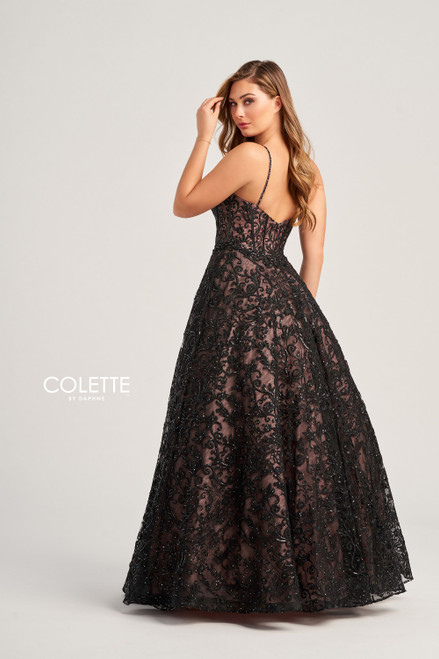 Colette by Daphne CL5131 Embroidered Lace Tulle Dress