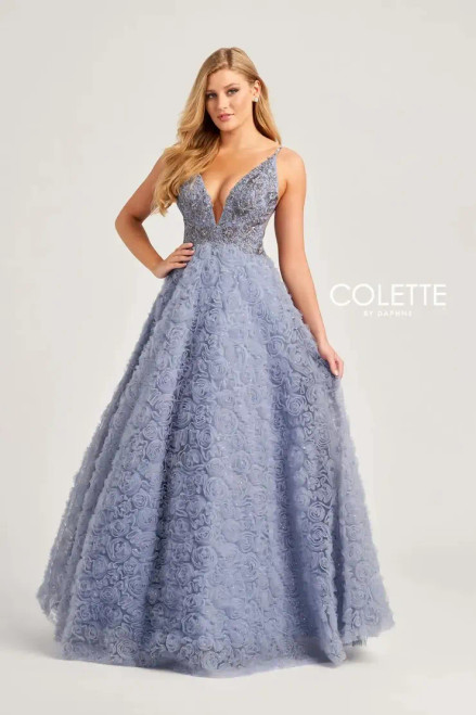 Colette by Daphne CL5154 Glitter Tulle Sleeveless Dress