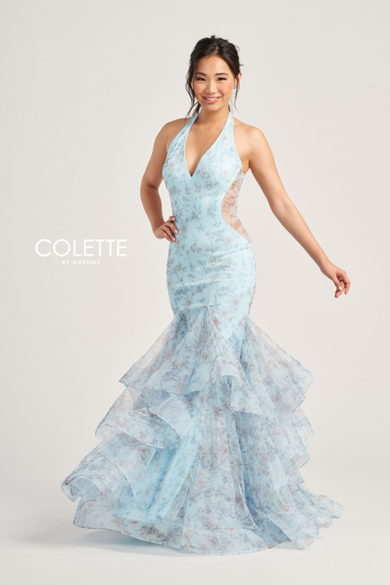 Colette by Daphne CL5234 Allover Floral Glitter Dress