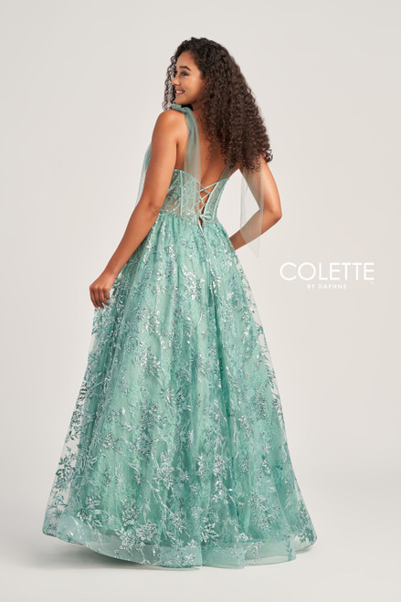 Colette by Daphne CL5236 Allover Lace Sleeveless Dress