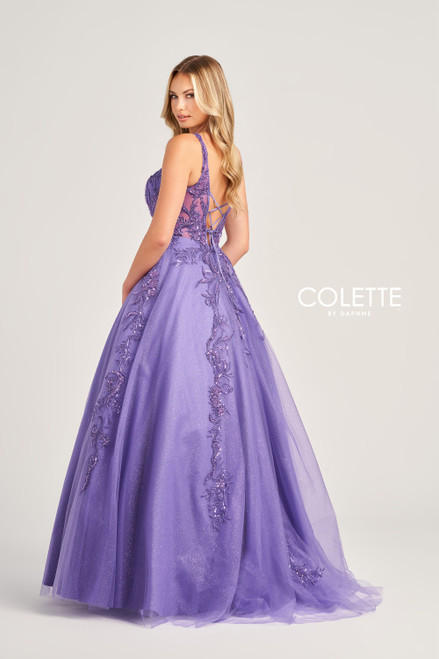 Colette by Daphne CL5261 Tulle Sequin Glitter Tulle Dress