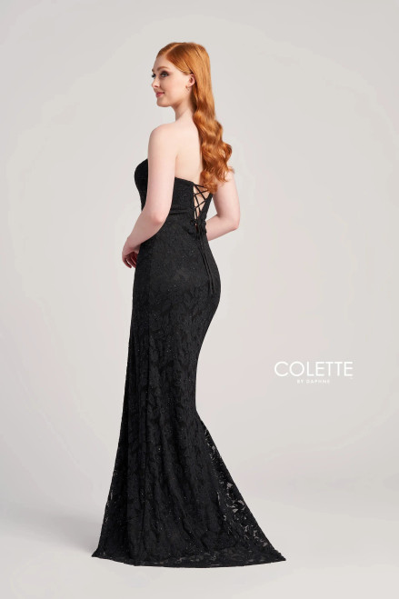 Colette by Daphne CL5266 Stretch Lace Stone Accents Dress
