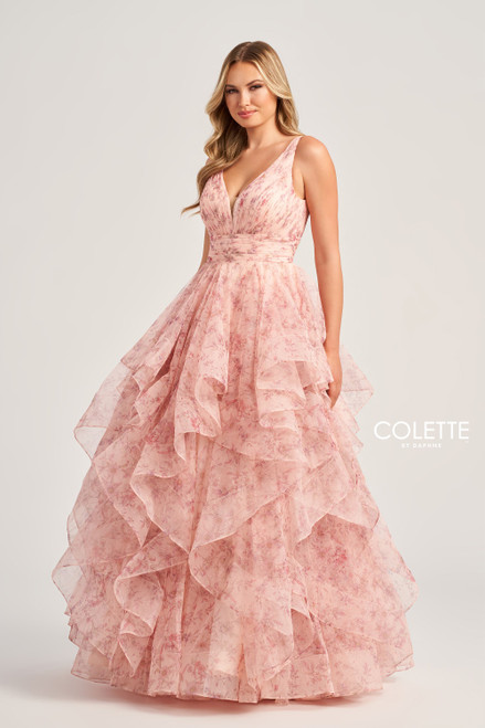 Colette by Daphne CL5273 Novelty Floral Glitter Dress