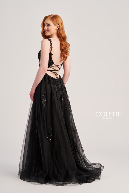 Colette by Daphne CL5287 Glitter Tulle Sleeveless Dress