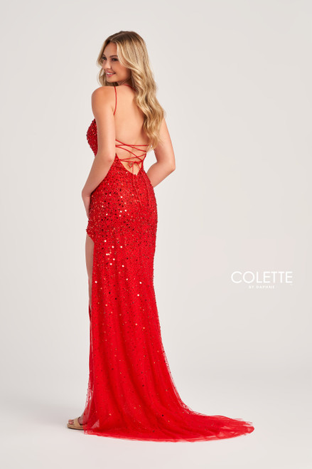 Colette by Daphne CL5292 Tulle Sequin Glitter Tulle Dress