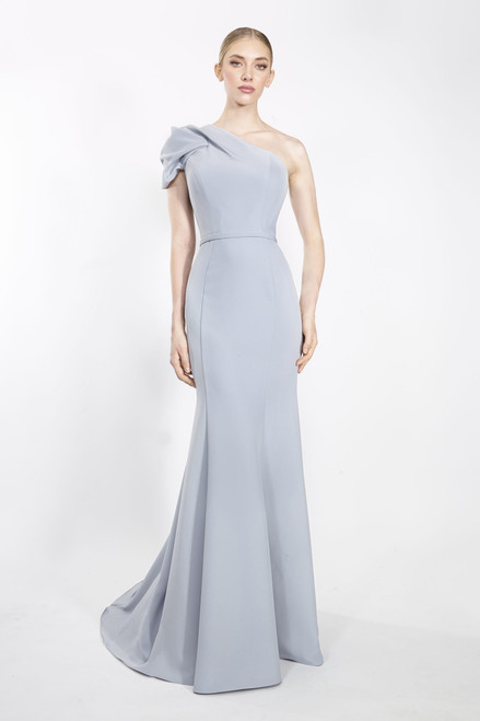 Janique 23007 Asymmetric Single-shoulder Long Gown