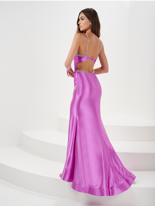 Panoply 14173 Shiny Stretch Jersey Sleeveless Long Gown