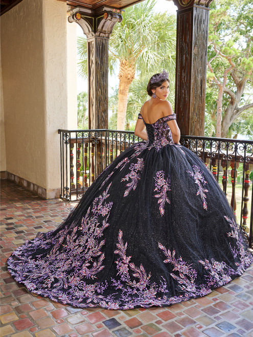 Quinceanera 26079 Lace Tulle Off Shoulder Sleeve Ball Gown