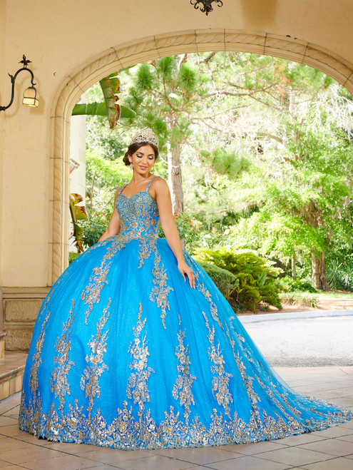 Quinceanera 26083 Lace Tulle Off Shoulder Sleeve Ball Gown