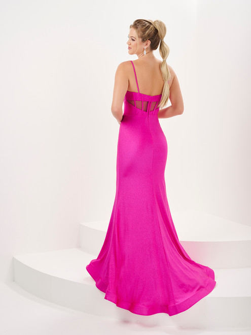 Tiffany Designs 16062 Sparkle Jersey Sleeveless Long Dress