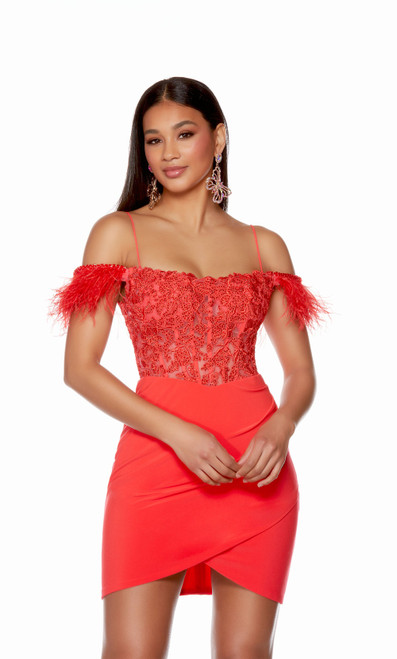 Formal Dress: 4714. Short, Off The Shoulder, Straight