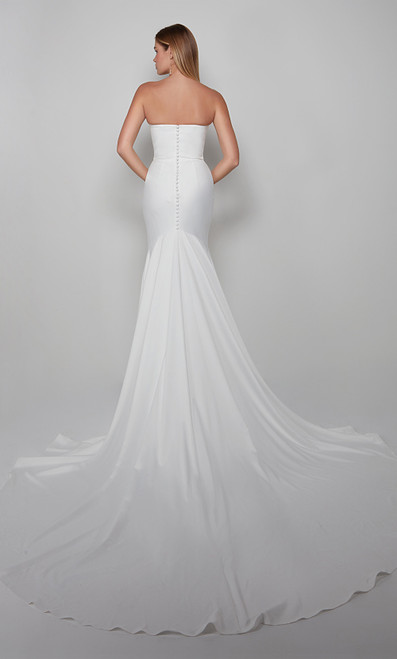 Alyce Paris 7060 Satin Strapless Mermaid Wedding Dress