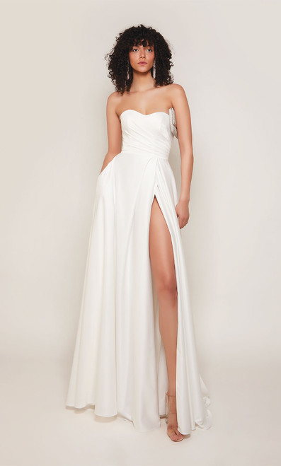 Alyce Paris 7088 Perfect Satin Sweetheart Neck Wedding Dress