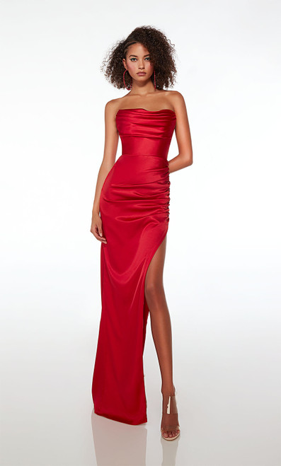 Alyce Paris 61492 Satin Strapless Straight Sexy Prom Dress