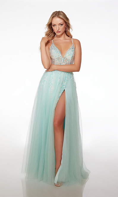 Formal Dress: 61550. Long, Strapless Neckline, Straight