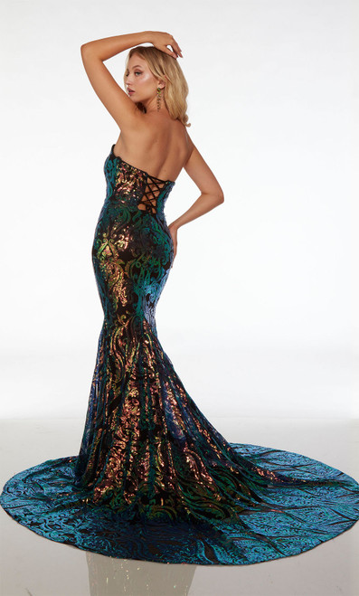 Alyce Paris 61597 Sequins Sweetheart Neckline Mermaid Dress