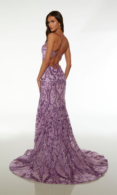 Alyce Paris 61659 Sequins V-neck Sleeveless Formal Dress