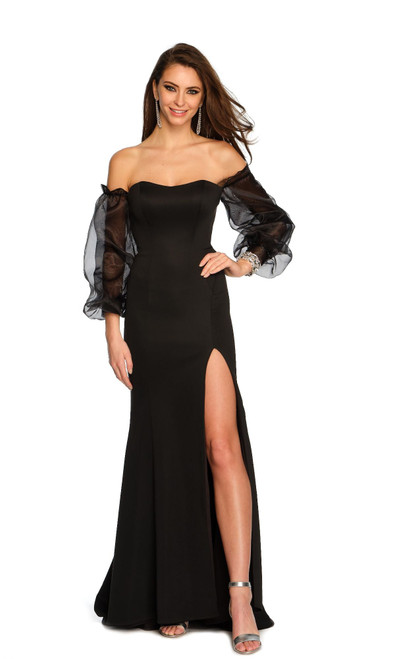 Dave & Johnny 11310 Off Shoulder Long Sleeves Formal Dress