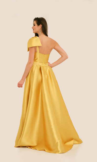 Dave & Johnny 11337 One Shoulder Sleeveless Long Ball Gown