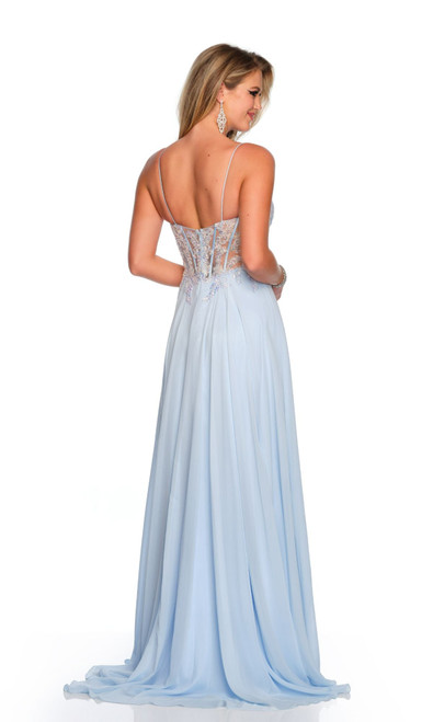 Dave & Johnny 11516 Sheer Illusion Embellished Bodice Dress