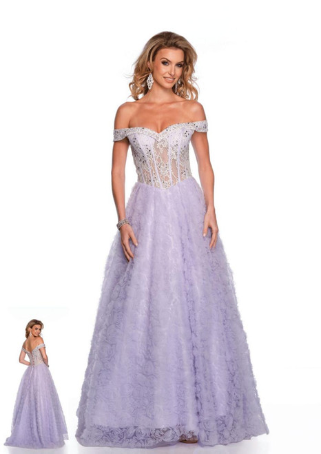 Dave & Johnny 11610 Off Shoulder Sweetheart Neck Ball Gown