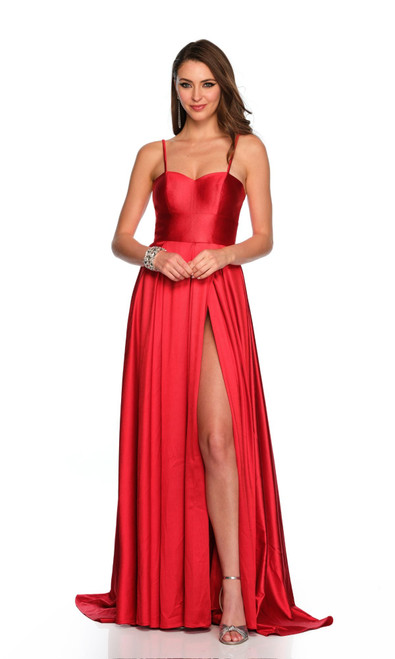 Dave & Johnny 11595 Sweetheart Neck Sleeveless A-line Dress