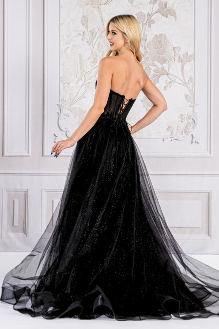 Amelia Couture 7042 Strapless Sweetheart Neckline Long Dress