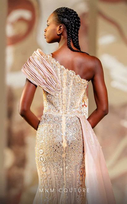 MNM Couture K4151 Ayesmatrick Neck Sleeveless Long Dress
