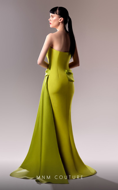 MNM Couture G1617 Straight Neck Strapless Fitted Dress