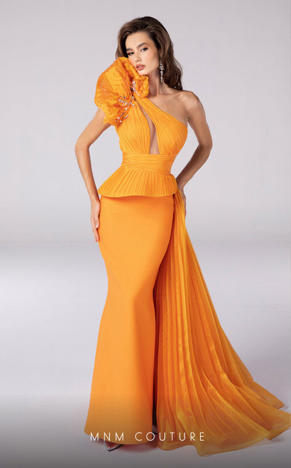 MNM Couture 2799A Keyhole Ayesmatrick Neck Long Dress