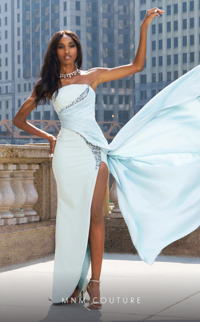 MNM Couture G1608 Strapless Sleeveless Fitted Dress