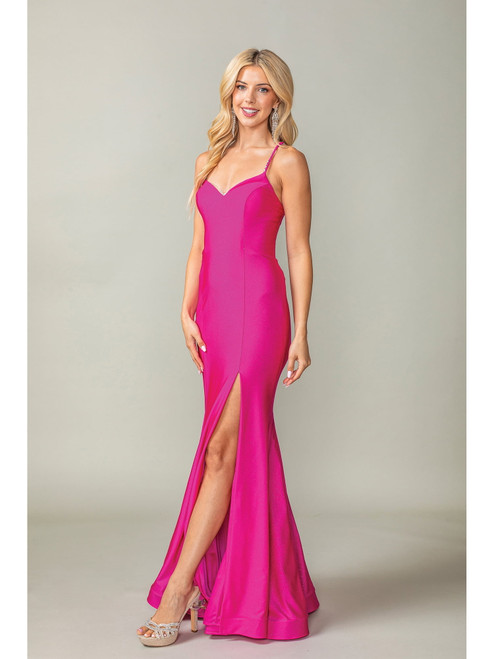 Dancing Queen 4409 V-neck Sleeveless Fit-and-Flare Long Gown