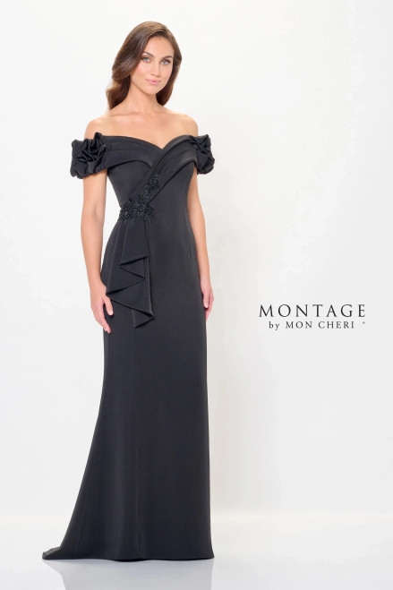 Montage by Mon Cheri M915 Off-Shoulder Sweetheart Neck Dress