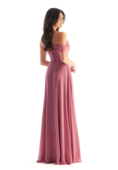 Morilee Bridesmaid 31222 Chiffon Asymmetric Neck Long Dress