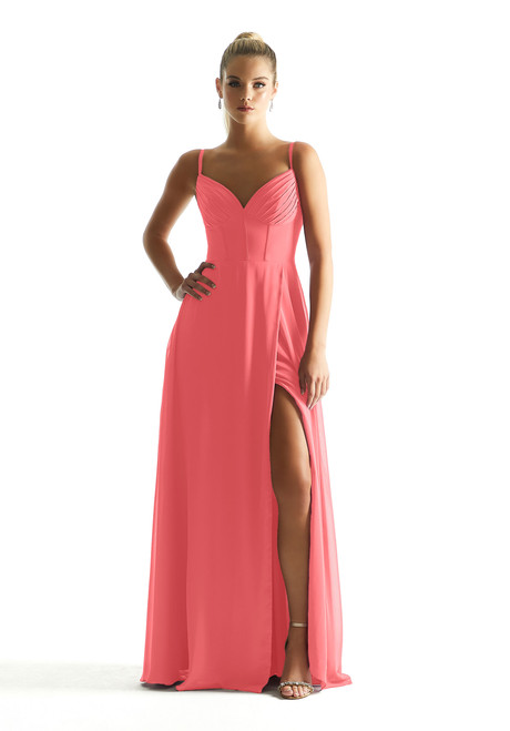 Morilee Bridesmaid 21853 Chiffon V-neck Sleeveless Dress