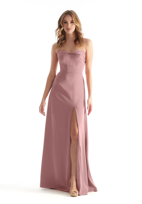 Morilee Bridesmaid 31229 Luxe Satin Strapless A-Line Dress