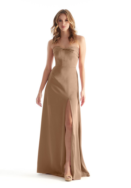 Morilee Bridesmaid 31229 Luxe Satin Strapless A-Line Dress