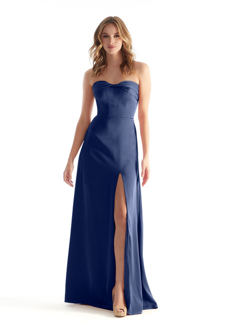 Morilee Bridesmaid 31229 Luxe Satin Strapless A-Line Dress