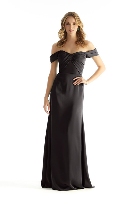 Morilee Bridesmaid 31231 Luxe Satin Off The Shoulder Dress