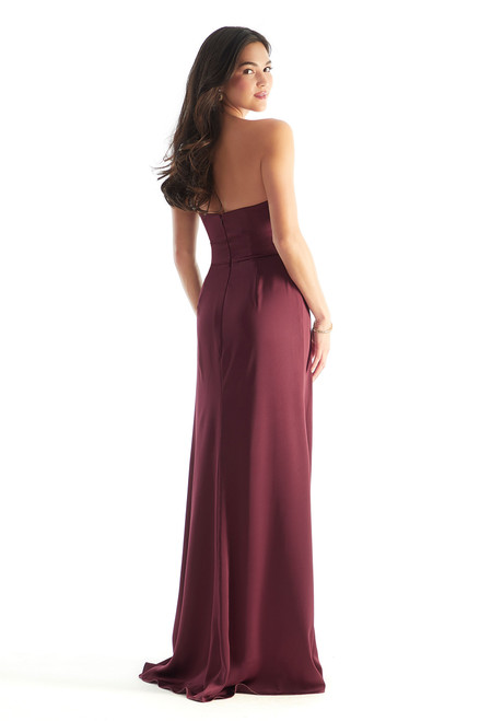 Morilee Bridesmaid 31233 Luxe Satin Strapless V-Neck Dress