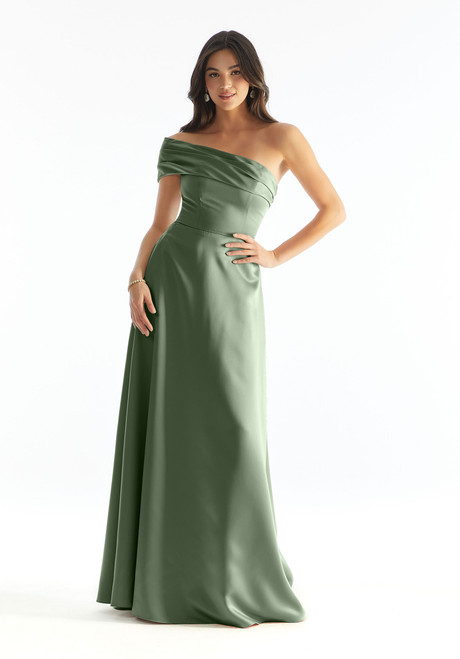 Morilee Bridesmaid 31237 Satin One Shoulder A-Line Dress