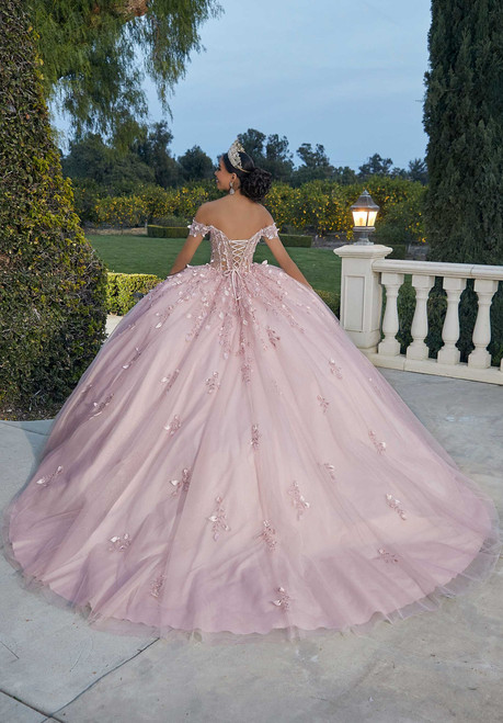 Morilee 60181 Tulle Off The Shoulder Quinceanera Ball Gown