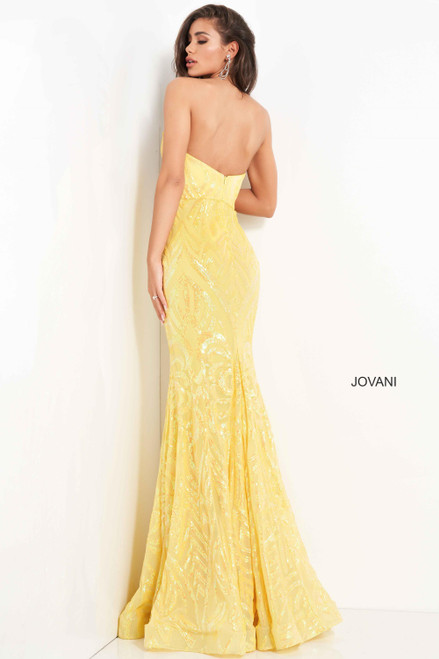 Jovani 03445 Sequin Beaded Sweetheart Neck Sleeveless Dress