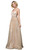 Dancing Queen 2834 Sleeveless Plunging V-neck A-line Gown