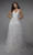 Alyce Paris 7037 V-neck Low V Back Formal Long Bridal Gown