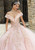 Morilee 89342 Gold Edged Pleated Tulle Quinceanera Dress