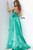 Jovani JVN67858 Strapless Pleated Long Ballgown With Slit